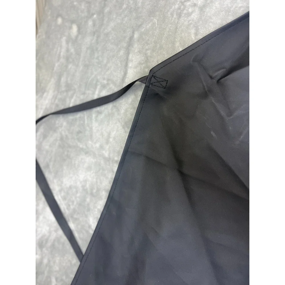 Rubber Vinyl Apron for Cooking Black Padded Neck‎ Hairstylist Painting